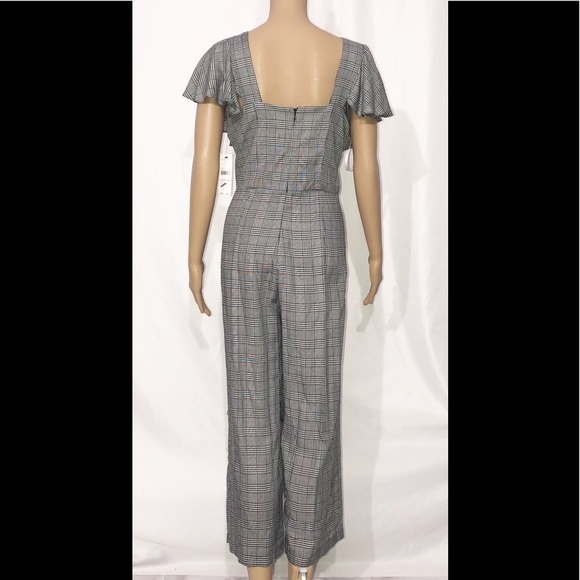 Laundry - Glen-Check Ruffle-trimmed culotte jumper - Picture 4 of 4